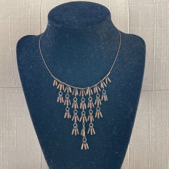 Women Necklace Brown Tone Fashion Jewelry Statement Necklace - Picture 7 of 12